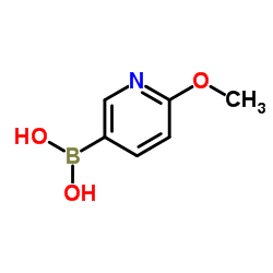 2-甲氧基-5-吡啶硼酸 结构式