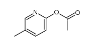 2-乙酰氧基-5-甲基吡啶 结构式