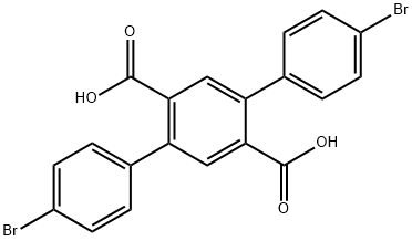4,4''-二溴-[1,1':4',1''-三联苯]-2',5'-二羧酸 结构式