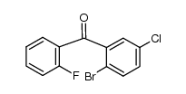 Methanone, (2-bromo-5-chlorophenyl)(2-fluorophenyl)- 结构式