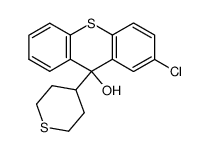 2-氯-9-(四氢-2H-噻喃-4-基)-9H-噻吨-9-醇 结构式