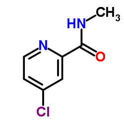 N-甲基-4-氯-2-吡啶甲酰胺 结构式