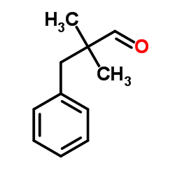 2,2-二甲基-3-苯丙醛 结构式