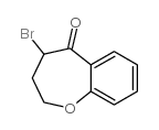 4-溴-3,4-二氢-2H-苯并[b]氧杂环庚-5-酮 结构式