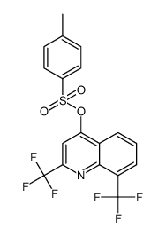 4-Quinolinol, 2,8-bis(trifluoromethyl)-, 4-(4-methylbenzenesulfonate) 结构式