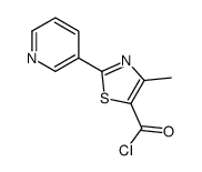 4-甲基-2-(吡啶-3-基)噻唑-5-羰酰氯 结构式