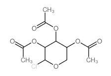 三-O-乙酰基-α-D-吡喃木糖基氯 结构式