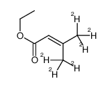 3-甲基-2-丁烯酸乙酯-d6 结构式