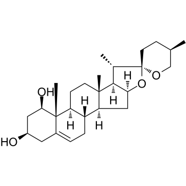 鲁斯可皂苷元 结构式
