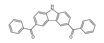 9H-咔唑-3,6-二基双(苯基甲酮) 结构式