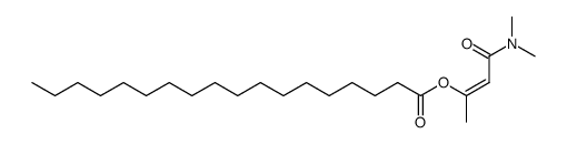 Octadecanoic acid, 3-(dimethylamino)-1-methyl-3-oxo-1-propenyl ester, (Z)- (9CI) 结构式
