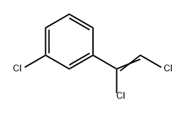 1-氯-3-(1,2-二氯乙烯基)苯 结构式