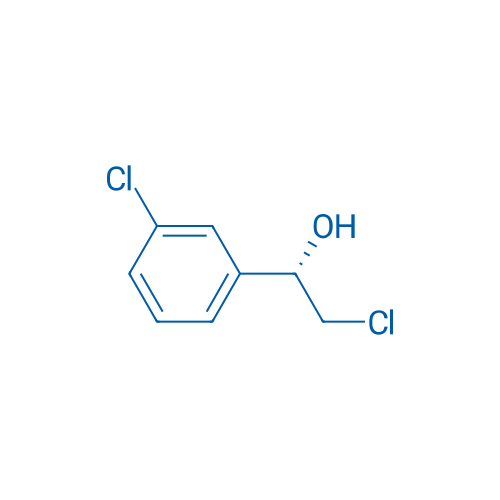 (S)-2-氯-1-(3-氯苯基)乙醇 结构式