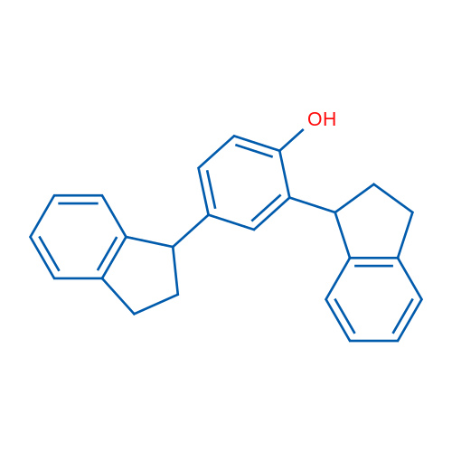 2,4-二-(1-茚满基)苯酚 结构式