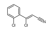 3-氯-3-(2-氯苯基)-2-丙烯腈 结构式