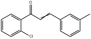 (2E)-1-(2-氯苯基)-3-(3-甲基苯基)丙-2-烯-1-酮 结构式