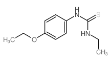 N-(4-乙氧基苯基)-N'-乙基硫脲 结构式