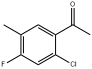 1-(2-氯-4-氟-5-甲基苯基)乙酮 结构式