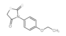 3-(4-乙氧基苯基)-2-硫代-4-噻唑烷酮 结构式