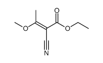 2-氰基-3-甲氧基-2-丁烯酸乙酯 结构式