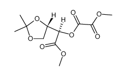 Ethanedioic acid, 1-(2,2-dimethyl-1,3-dioxolan-4-yl)-2-methoxy-2-oxoethyl methyl ester, [R-(R*,S*)]- (9CI) 结构式