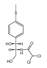 Acetamide, 2,2-dichloro-N-[(1R,2R)-2-hydroxy-1-(hydroxymethyl)-2-[4-(methylthio)phenyl]ethyl]- 结构式
