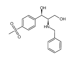 1,3-Propanediol, 1-[4-(methylsulfonyl)phenyl]-2-[(phenylmethyl)amino]-, (1R,2R)- 结构式