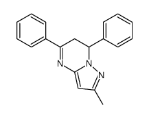 6,7-二氢-2-甲基-5,7-二苯基吡唑并[1,5-a]嘧啶 结构式
