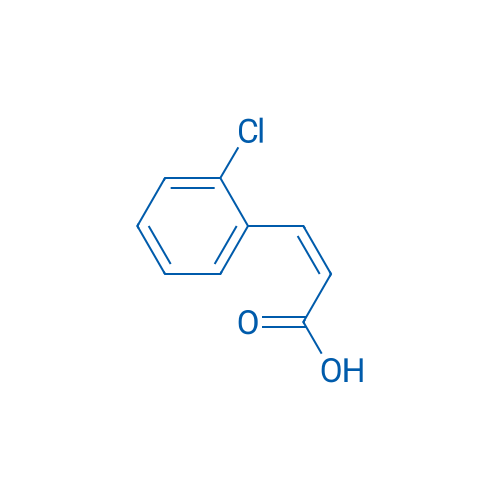 (Z)-3-(2-氯苯基)-2-丙烯酸 结构式