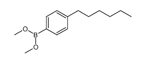 4-己基苯基硼酸二甲酯 结构式