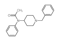 N-(1-benzylpiperidin-4-yl)-N-phenylacetamide 结构式