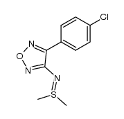 4-(4-氯苯基)-N-(二甲基-λ4-亚硫酰基)-1,2,5-恶二唑-3-胺 结构式
