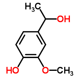 4-羟基-3-甲氧基-α-甲基苯甲醇 结构式