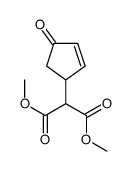2-(4-氧代-2-环戊烯-1-基)丙二酸-1,3-二甲酯 结构式