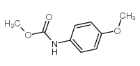 N-(4-甲氧基苯基)氨基甲酸甲酯 结构式
