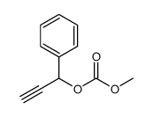 Carbonic acid, methyl 1-phenyl-2-propyn-1-yl ester 结构式