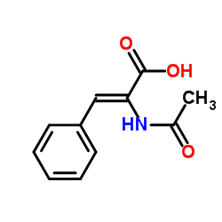 DL-N-乙酰氨基肉桂酸 结构式