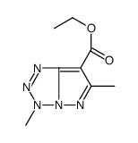 3,6-二甲基-3H-吡唑并[1,5-d]四氮唑-7-羧酸乙酯 结构式