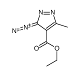 3H-Pyrazole-4-carboxylic acid, 3-diazo-5-methyl-, ethyl ester 结构式
