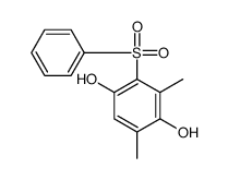 2-苯磺酰基-3,5-二甲基-1,4-苯二酚 结构式