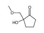 2-羟基-2-(甲氧基甲基)环戊-1-酮 结构式