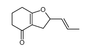 4(2H)-Benzofuranone, 3,5,6,7-tetrahydro-2-(1-propen-1-yl)- 结构式