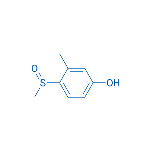 Phenol, 3-methyl-4-(methylsulfinyl)- 结构式