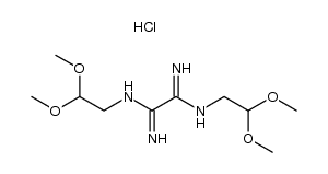 Ethanediimidamide, N1,N2-bis(2,2-dimethoxyethyl)-, hydrochloride (1:2) 结构式