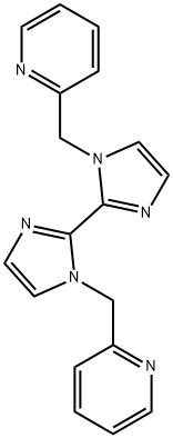 1,1'-双(吡啶-2-基甲基)-2,2'-双咪唑 结构式