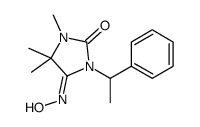 2,4-Imidazolidinedione, 1,5,5-trimethyl-3-(1-phenylethyl)-, 4-oxime, (Z)- (9CI) 结构式
