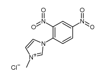 1-(2,4-二硝基苯基)-3-甲基咪唑鎓氯化物 结构式