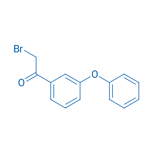 2-溴-1-(3-苯氧基苯基)乙酮 结构式