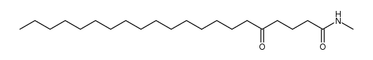 N-甲基-5-氧代二十二烷酰胺 结构式