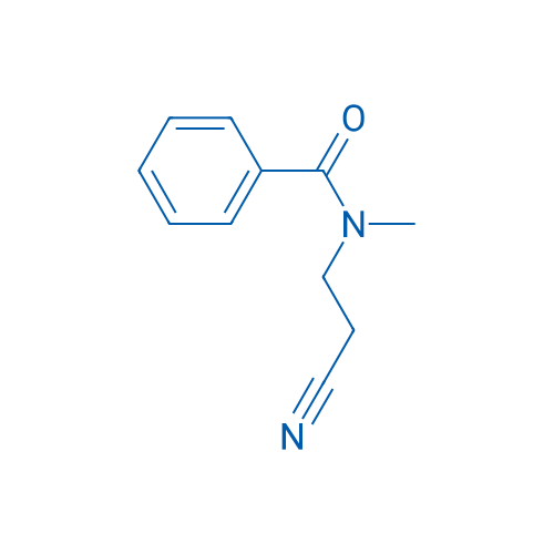 N-(2-氰基乙基)-N-甲基苯甲酰胺 结构式